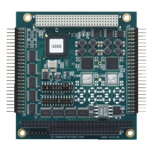 Ruby-MM-1616AP: I/O Expansion Modules, An industry-leading family of PC/104, PC/104-<i>Plus</i>, PCIe/104 / OneBank, PCIe MiniCard, and FeaturePak data acquisition modules featuring A/D, D/A, DIO, and counter/timer functions., PC/104-<i>Plus</i>